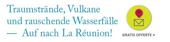 Angebot für einen Sprachaufenthalt in La Réunion mit Traumstränden, Vulkanen und rauschenden Wasserfällen, organisiert von LISA!